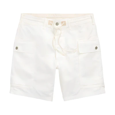 Polo Ralph Lauren SS24 White Casual Drawstring Utility Shorts. 782928599-001