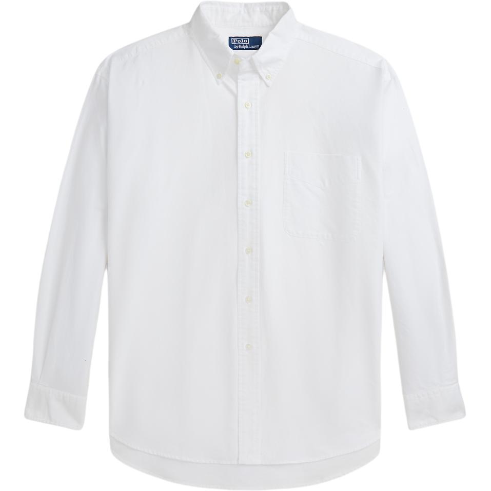 Polo Ralph Lauren SS24  White Casual Long Sleeve Shirt with Chest Pocket. MNPOWOV16823650-100 圖 2