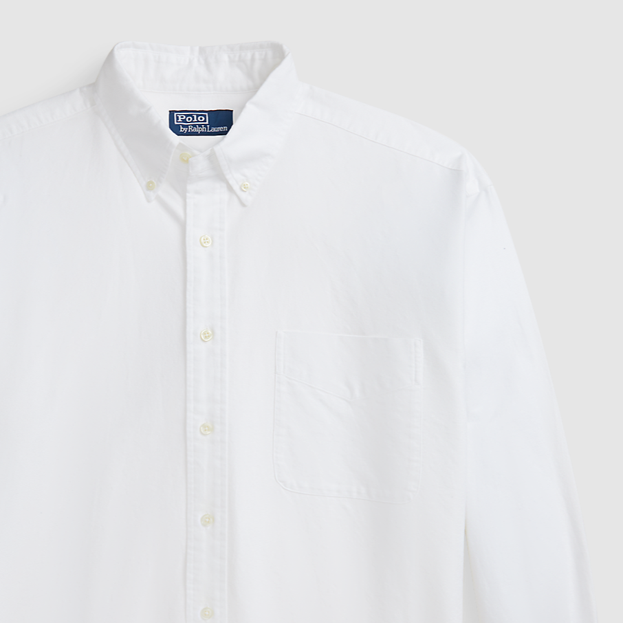 Polo Ralph Lauren SS24  White Casual Long Sleeve Shirt with Chest Pocket. MNPOWOV16823650-100 圖 4