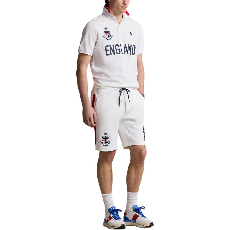 Lookbook Polo Ralph Lauren SS24 白色短袖Logo印花POLO衫 MNPOKNI1N822914-100