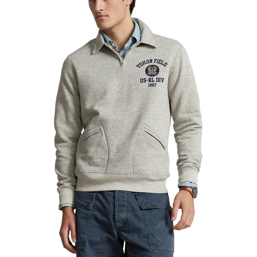 Polo Ralph Lauren SS24 Alphanumeric Print Casual Long Sleeve Sweater Grey. MNPOKNI16823546-020 圖 4