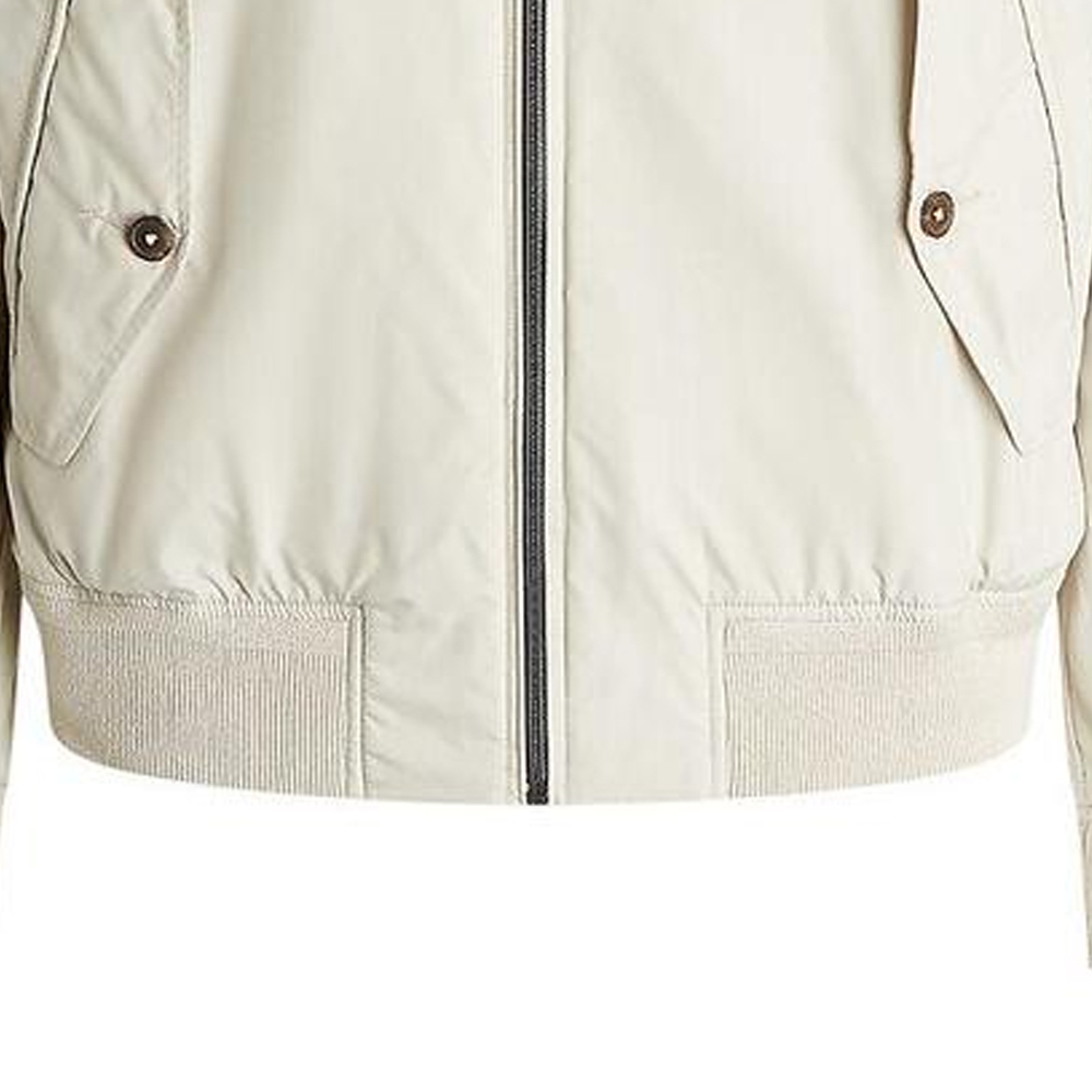 Polo Ralph Lauren SS24 Beige Zip-Up Logo Embroidered Jacket for Men. 710867174-001 圖 6