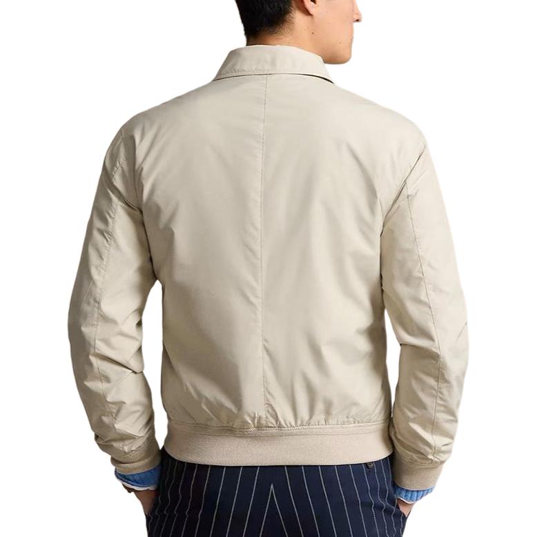 Polo Ralph Lauren SS24 Beige Zip-Up Logo Embroidered Jacket for Men. 710867174-001 圖 7