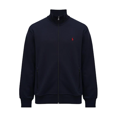 Polo Ralph Lauren SS24 Blue Zip-Up Jacket with Pony Embroidery 710881509-002