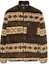 Order Polo Ralph Lauren SS24 Jaket Pria Coklat Motif Garis Longgar dengan Resleting 710938361-001