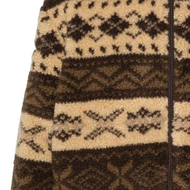 Polo Ralph Lauren SS24 Brown Striped Print Loose Zip-Up Jacket for Men 710938361-001 圖 6