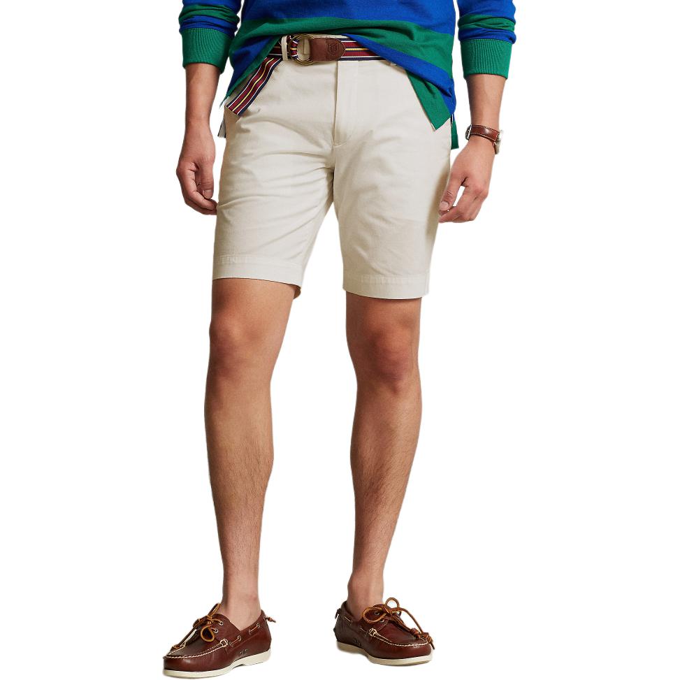 Shop Polo Ralph Lauren SS24 男款經典低腰休閒短褲 石米色 MNPOSHO14G20226-250