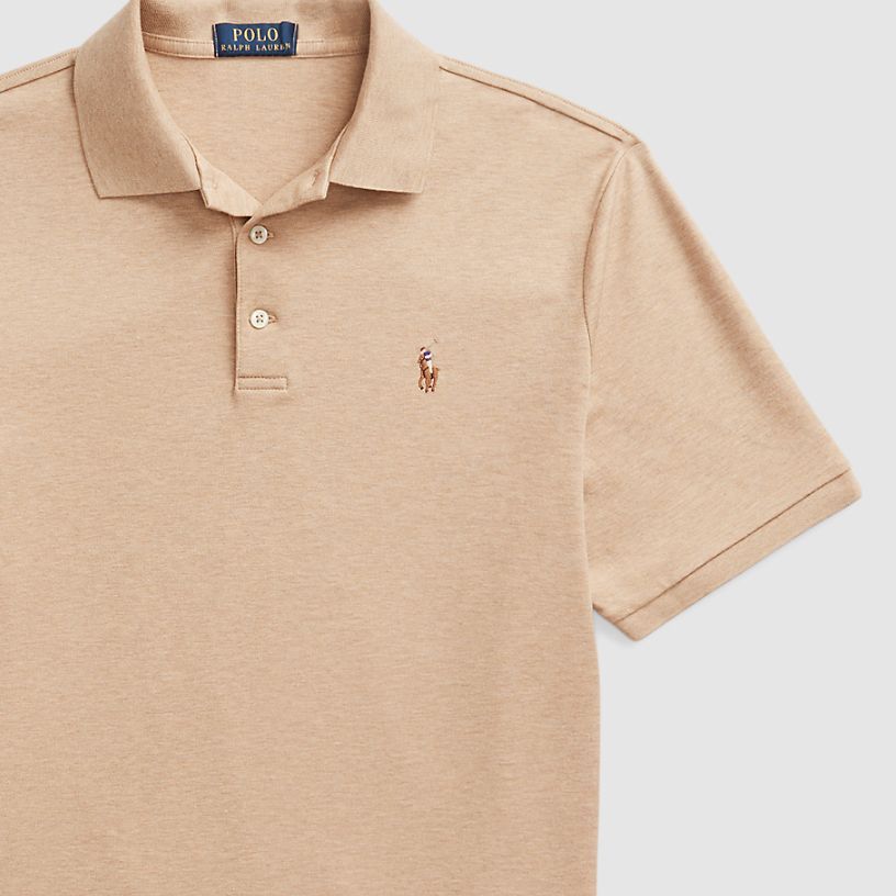 Sizing Polo Ralph Lauren SS24经典刺绣标志棕色短袖男士POLO衫. MNPOKNI1N822777-260