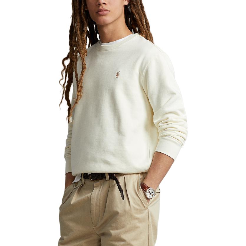 Polo Ralph Lauren SS24 Cream Crewneck Sweatshirt with Embroidered Pony - . MNPOKNI16823166-101 圖 5
