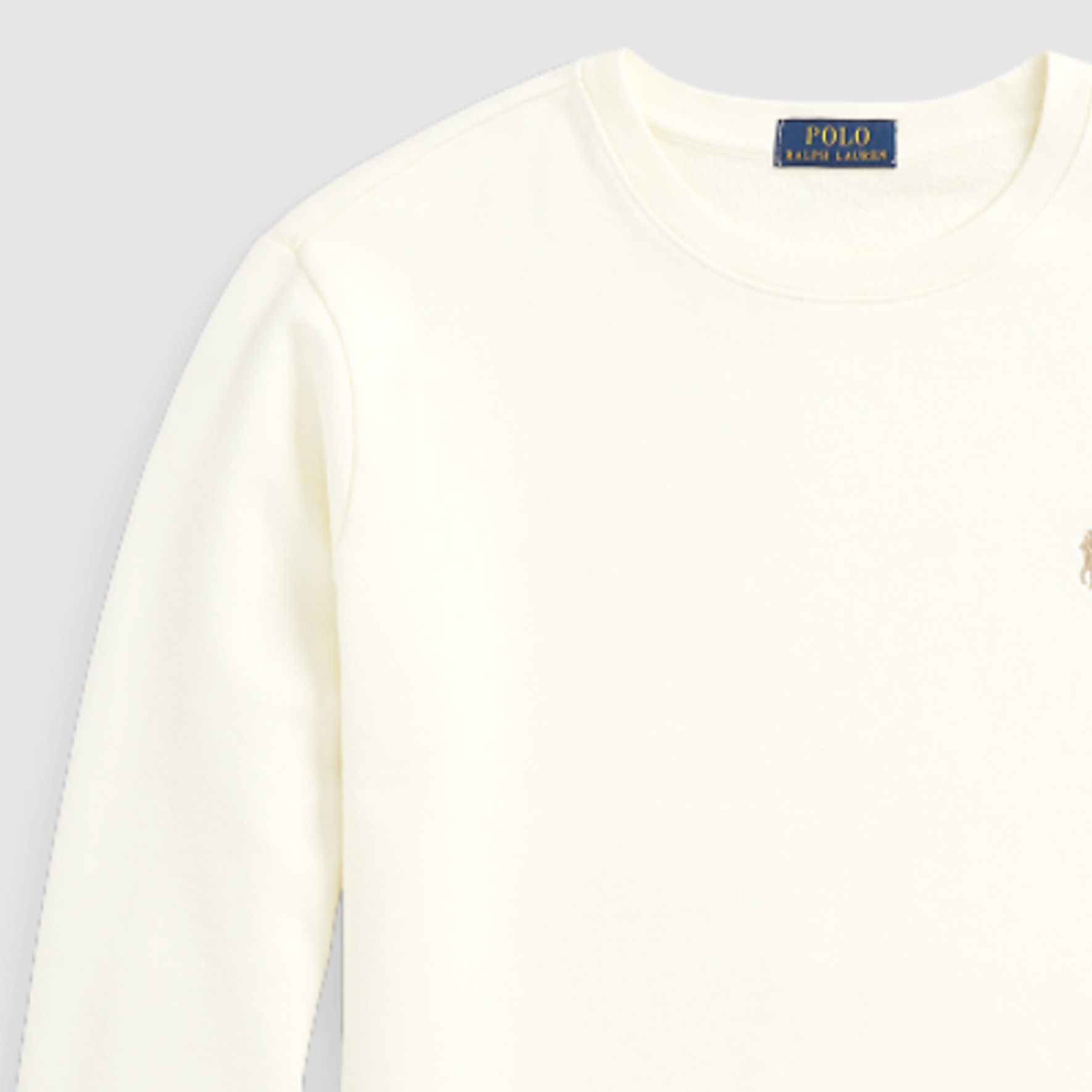 Polo Ralph Lauren SS24 Cream Crewneck Sweatshirt with Embroidered Pony - . MNPOKNI16823166-101 圖 6