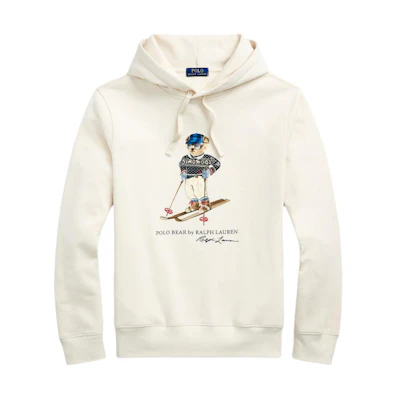 Polo Ralph Lauren SS24 Cream Hoodie with Logo Print for Men Winter Collection. MNPOKNI16823447-101