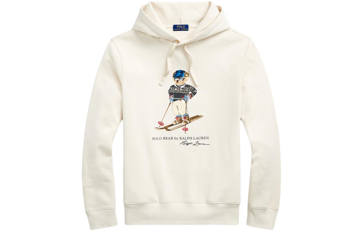 Polo Ralph Lauren SS24 Cream Hoodie with Logo Print for Men Winter Collection. MNPOKNI16823447-101 圖 2