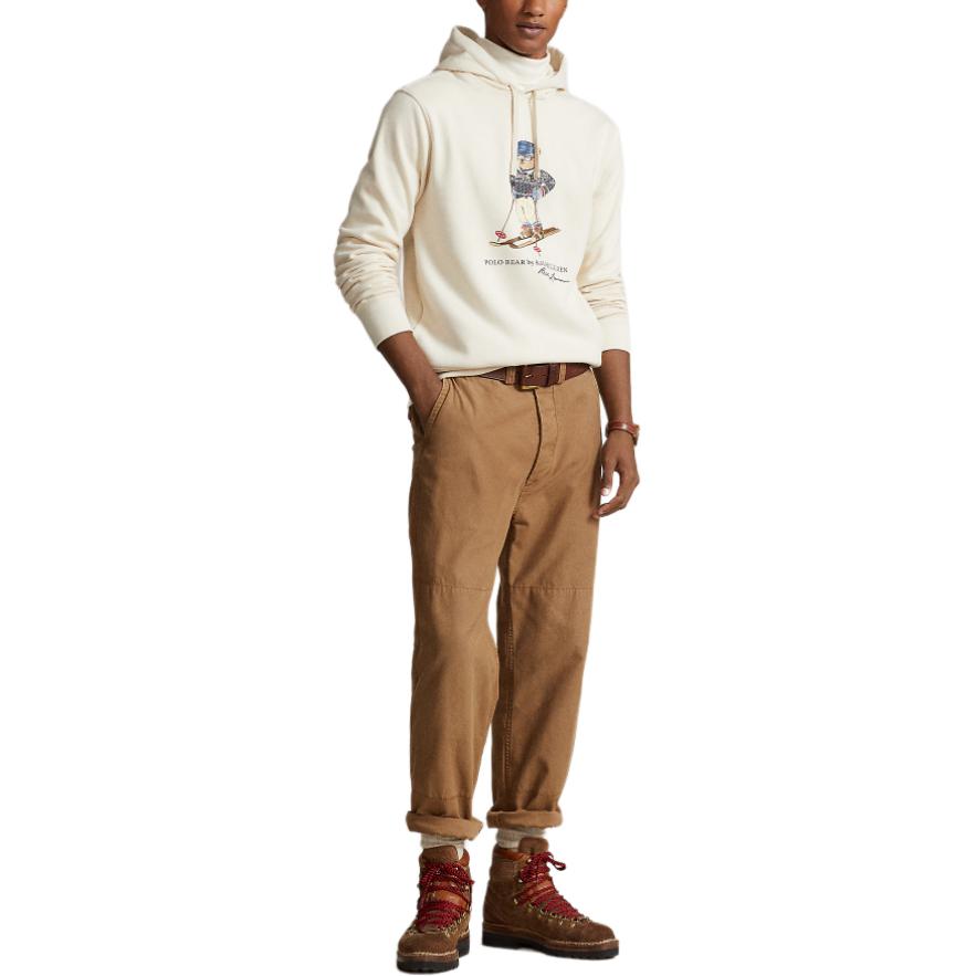 Polo Ralph Lauren SS24 Cream Hoodie with Logo Print for Men Winter Collection. MNPOKNI16823447-101 圖 5