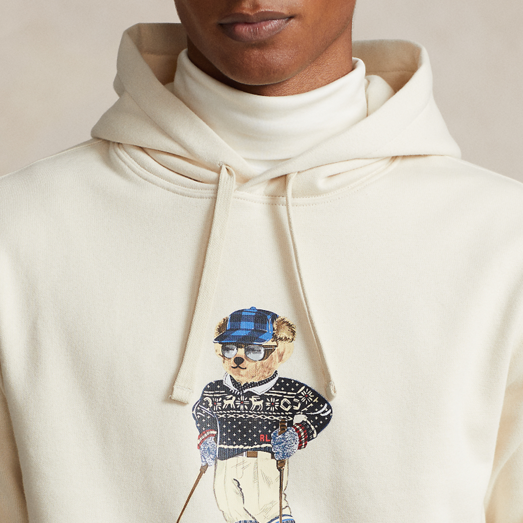 Polo Ralph Lauren SS24 Cream Hoodie with Logo Print for Men Winter Collection. MNPOKNI16823447-101 圖 7