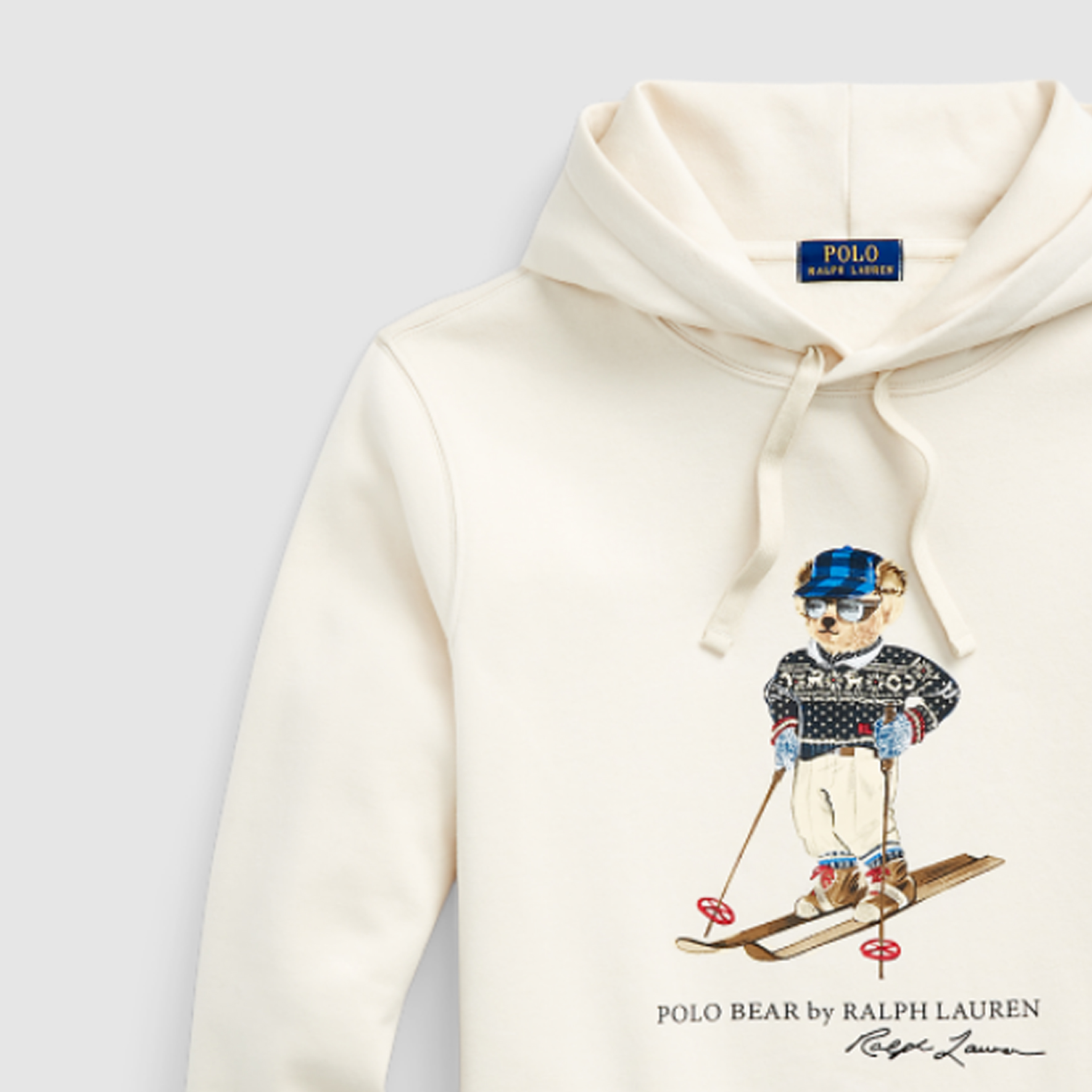 Polo Ralph Lauren SS24 Cream Hoodie with Logo Print for Men Winter Collection. MNPOKNI16823447-101 圖 8