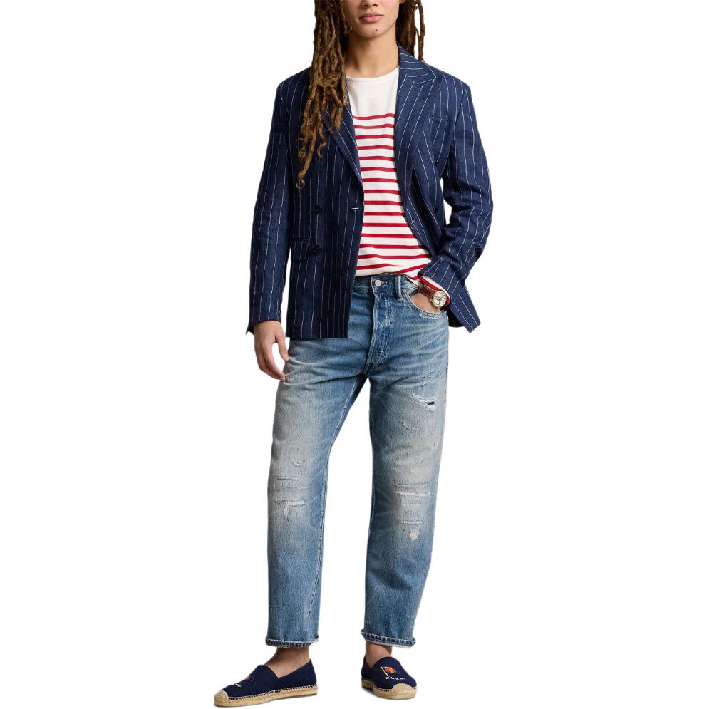 Lookbook Jeans Hombre Polo Ralph Lauren SS24 Rectos Talle Medio Azul Claro Desgastados 710931949-001