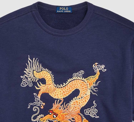 Polo Ralph Lauren SS24 Sweater Patch Naga Pria Warna Biru Tua. MNPOKNI16823392-400 Details for Polo Ralph Lauren SS24 Sweater Patch Naga Pria Warna Biru Tua. MNPOKNI16823392-400