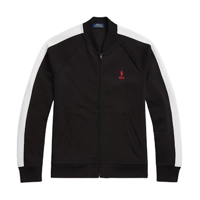 Polo Ralph Lauren SS24 Embroidered Logo Knit Zip Jacket Black - MNPOKNI16823612-001