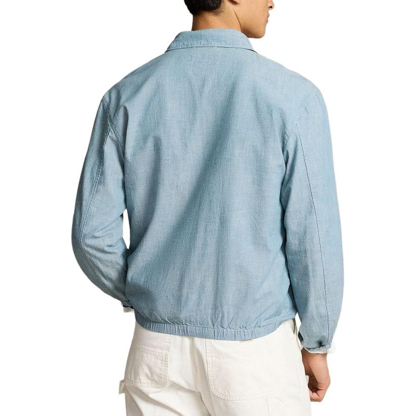 Polo Ralph Lauren SS24 Embroidered Logo Zip Jacket Men’s Long Sleeve Indigo. MNPOOTW16021333-450 圖 4