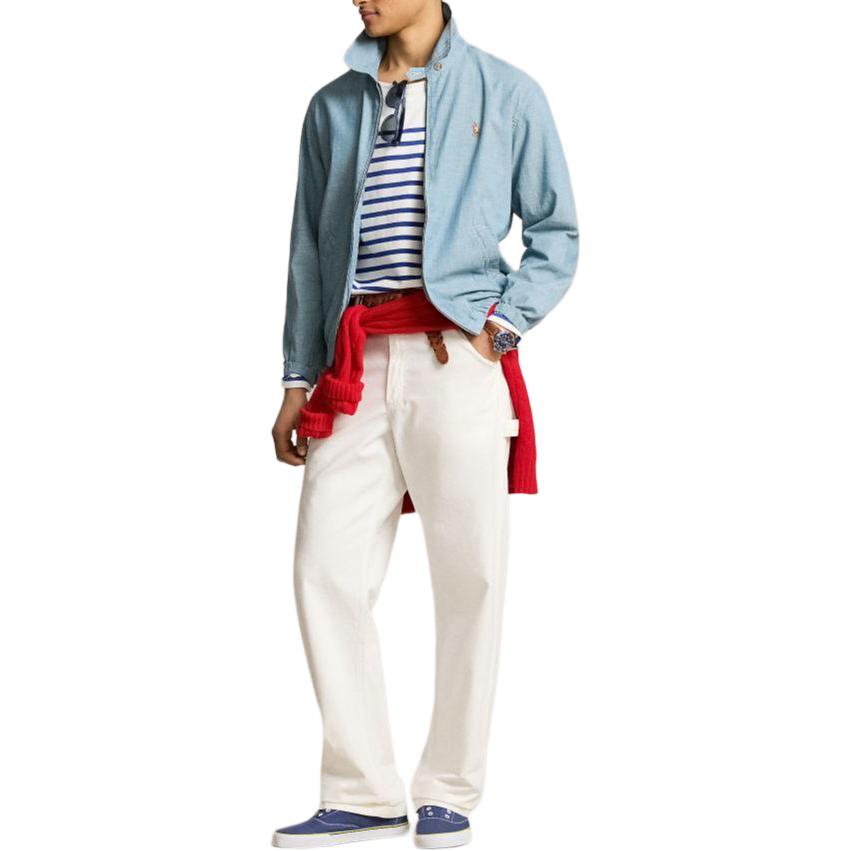 Polo Ralph Lauren SS24 Embroidered Logo Zip Jacket Men’s Long Sleeve Indigo. MNPOOTW16021333-450 圖 5