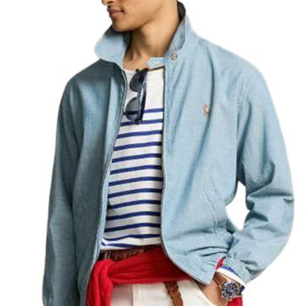 Polo Ralph Lauren SS24 Embroidered Logo Zip Jacket Men’s Long Sleeve Indigo. MNPOOTW16021333-450 圖 6