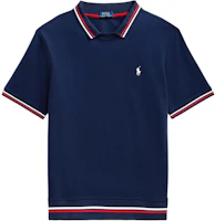 Polo Ralph Lauren SS24 Embroidered Pony Logo Short-Sleeve Knit Sweatshirt 710867147001 Polo Ralph Lauren SS24 Embroidered Pony Logo Short-Sleeve Knit Sweatshirt 710867147001