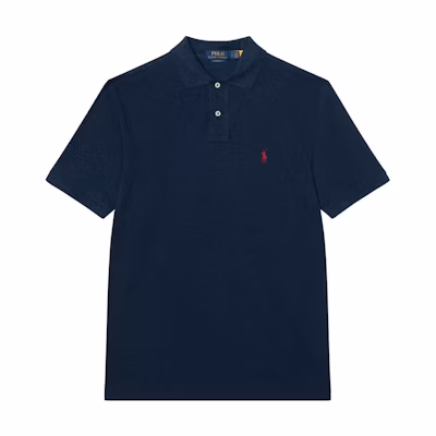 Polo Ralph Lauren SS24 Embroidered Pony Slim Fit Short Sleeve Polo Navy Men. 710794275-053