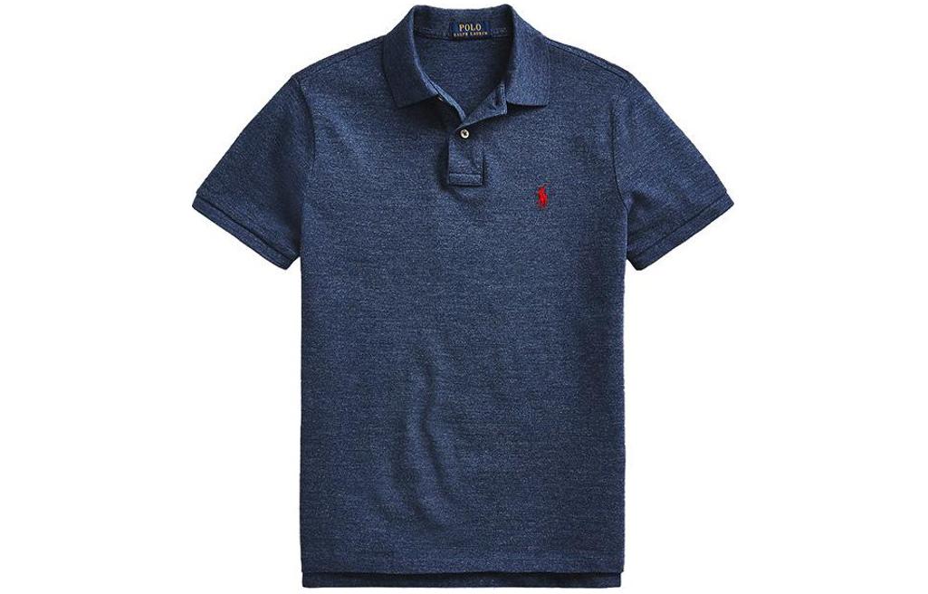 Order Polo Ralph Lauren SS24 刺繡小馬修身短袖โปโล衫 海軍藍 男款 710794275-053