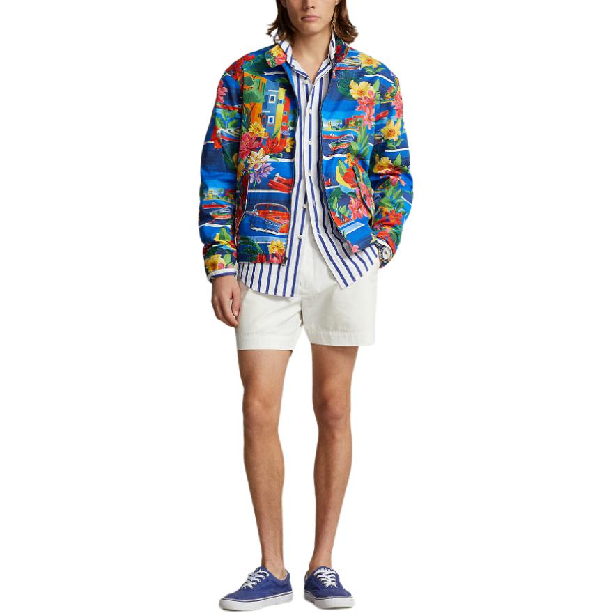 Polo Ralph Lauren SS24 Floral Print Mock Neck Jacket Ocean Blue MNPOOTW16021319-999 圖 3