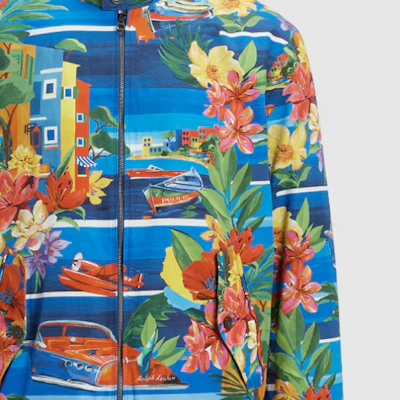 Chaqueta Cuello Alto Estampado Floral Polo Ralph Lauren SS24 Azul Océano MNPOOTW16021319-999 Sizing Chaqueta Cuello Alto Estampado Floral Polo Ralph Lauren SS24 Azul Océano MNPOOTW16021319-999