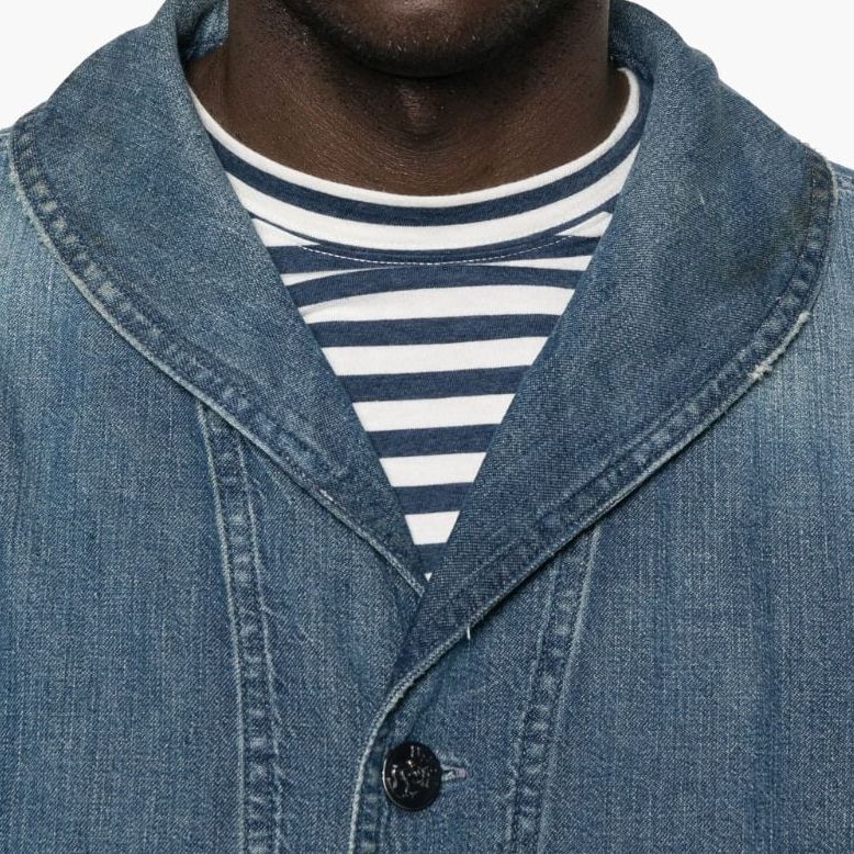 Polo Ralph Lauren SS24 Gradient Button-Up Loose Denim Jacket Men’s Indigo. 710931936-001 圖 6