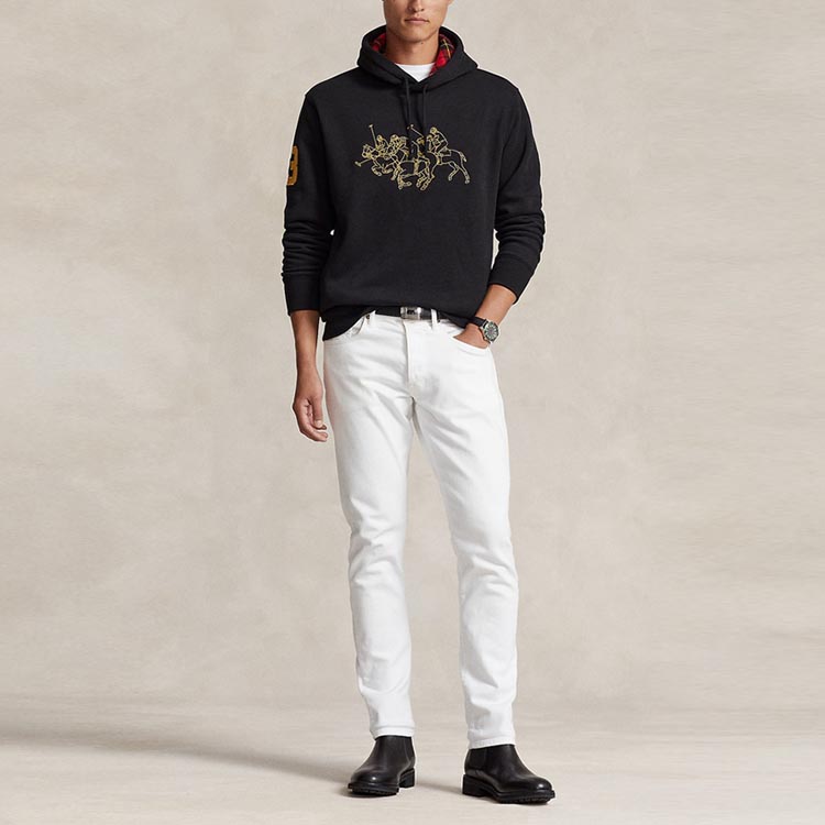 Polo Ralph Lauren SS24 Graphic Print Hoodie Black -  Long Sleeve MNPOKNI16823372-001 圖 3