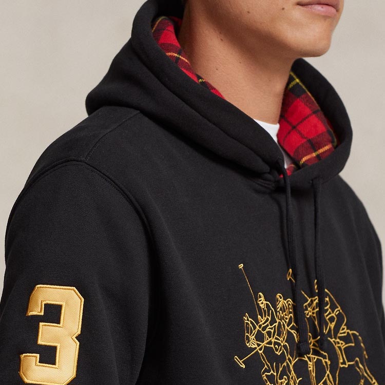 Polo Ralph Lauren SS24 Graphic Print Hoodie Black -  Long Sleeve MNPOKNI16823372-001 圖 6