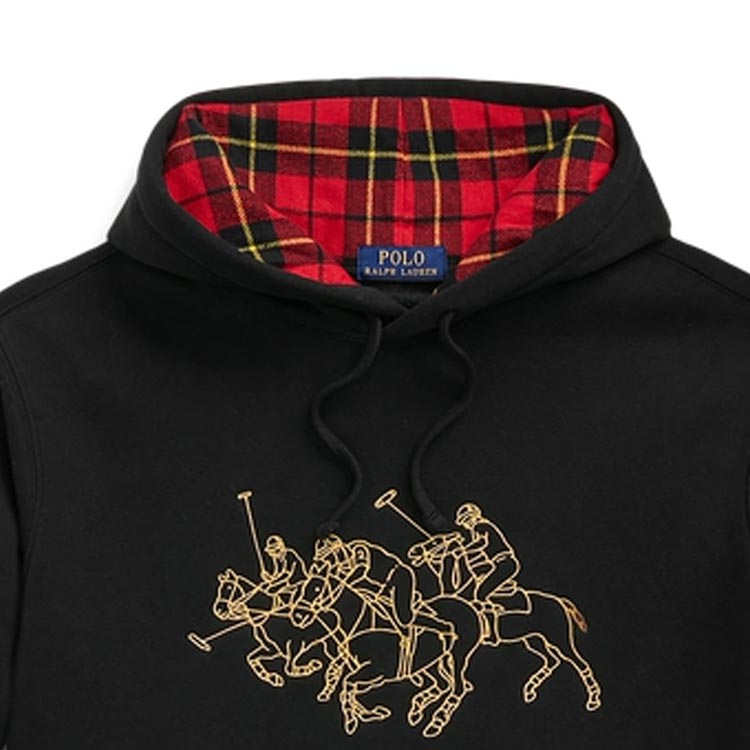 Polo Ralph Lauren SS24 Graphic Print Hoodie Black -  Long Sleeve MNPOKNI16823372-001 圖 7