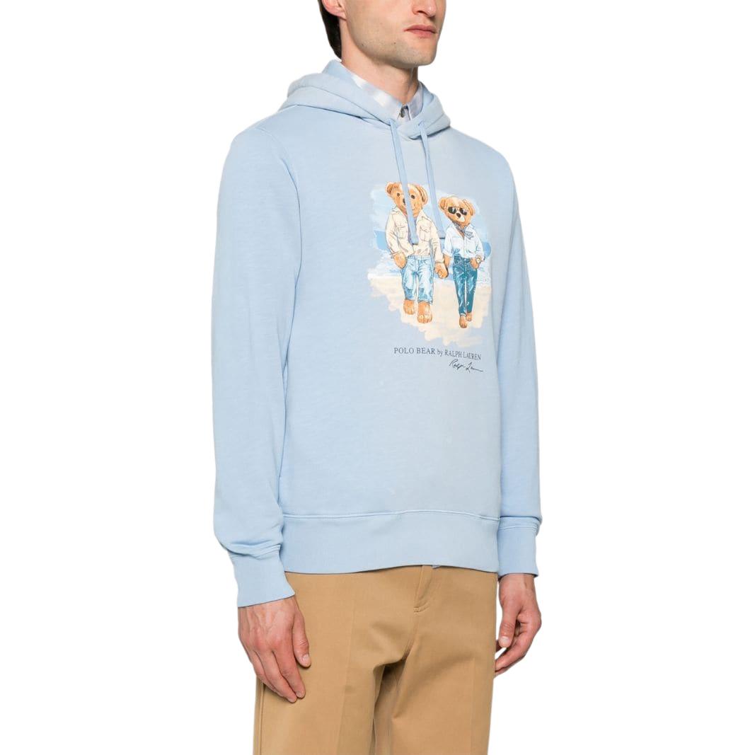 Purchase Polo Ralph Lauren SS24 字母卡通印花蓝色连帽卫衣 长袖。 710934700-001