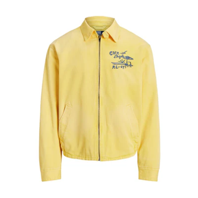 Polo Ralph Lauren SS24 Letter Numeric Embroidery Lemon Yellow Jacket. MNPOOTW16021383-730