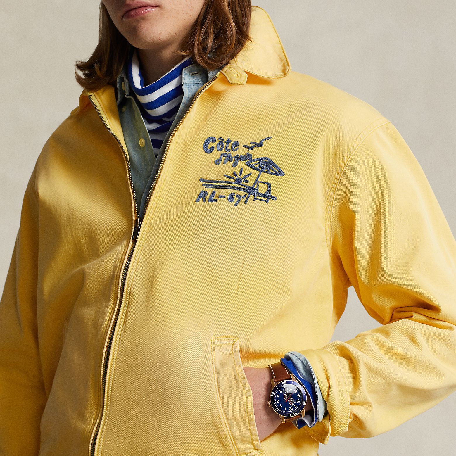 Polo Ralph Lauren SS24 Letter Numeric Embroidery  Lemon Yellow Jacket. MNPOOTW16021383-730 圖 6