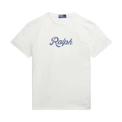 Polo Ralph Lauren SS24 Letter Print Crew Neck Tee Men Nevis Island Off-White. MNPOTSH1N822070-100