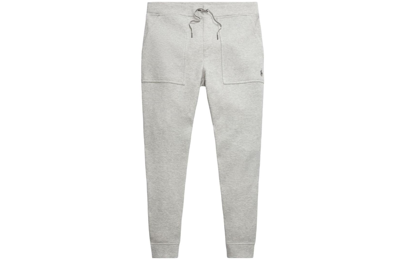 Polo Ralph Lauren SS24 Light Grey  Solid Knit Joggers with Side Pockets. 710900842-006