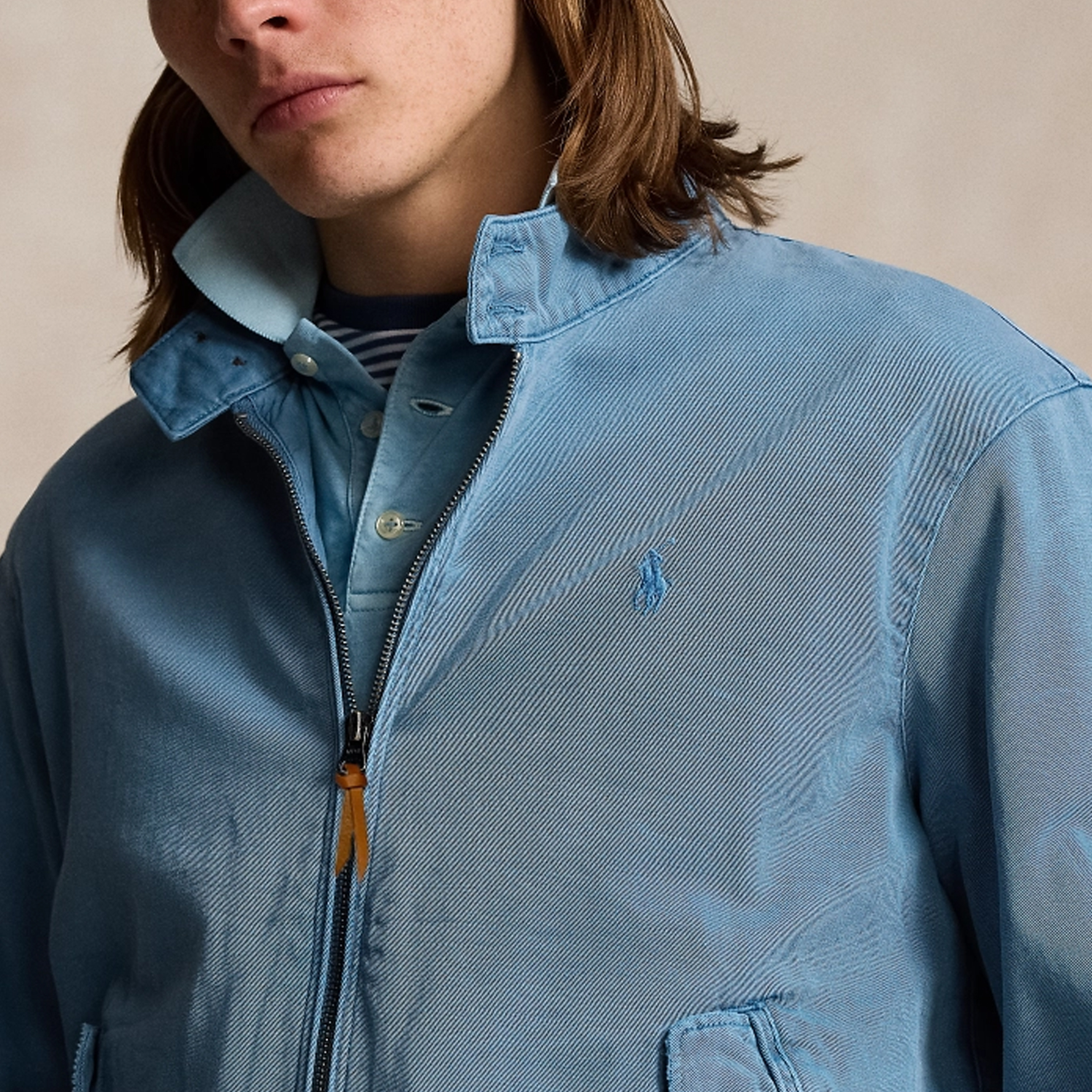 Polo Ralph Lauren SS24 Logo Embroidered Half-Zip Jacket  Blue. MNPOOTW16021412 圖 6