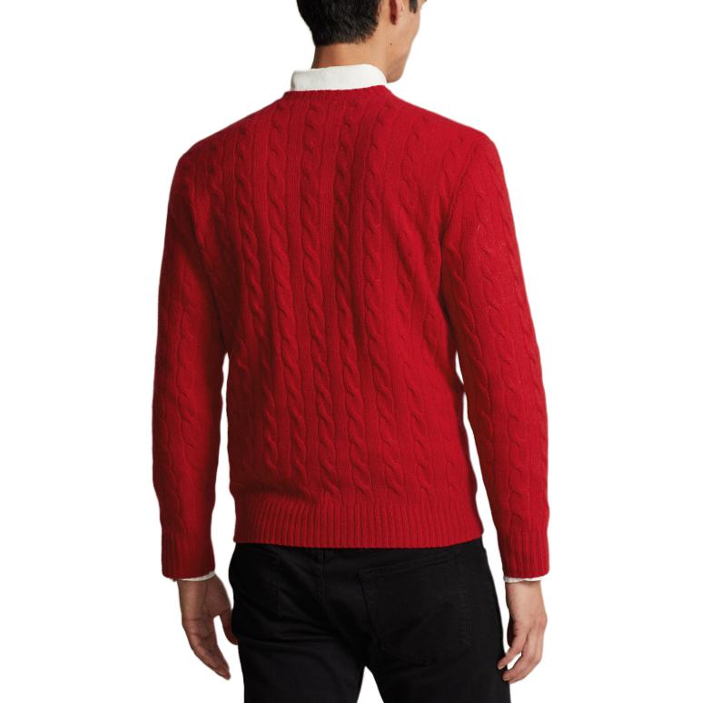 Purchase Polo Ralph Lauren SS24 紅色長袖圓領標誌印花針織休閒上衣 MNPOSWE16821774-600