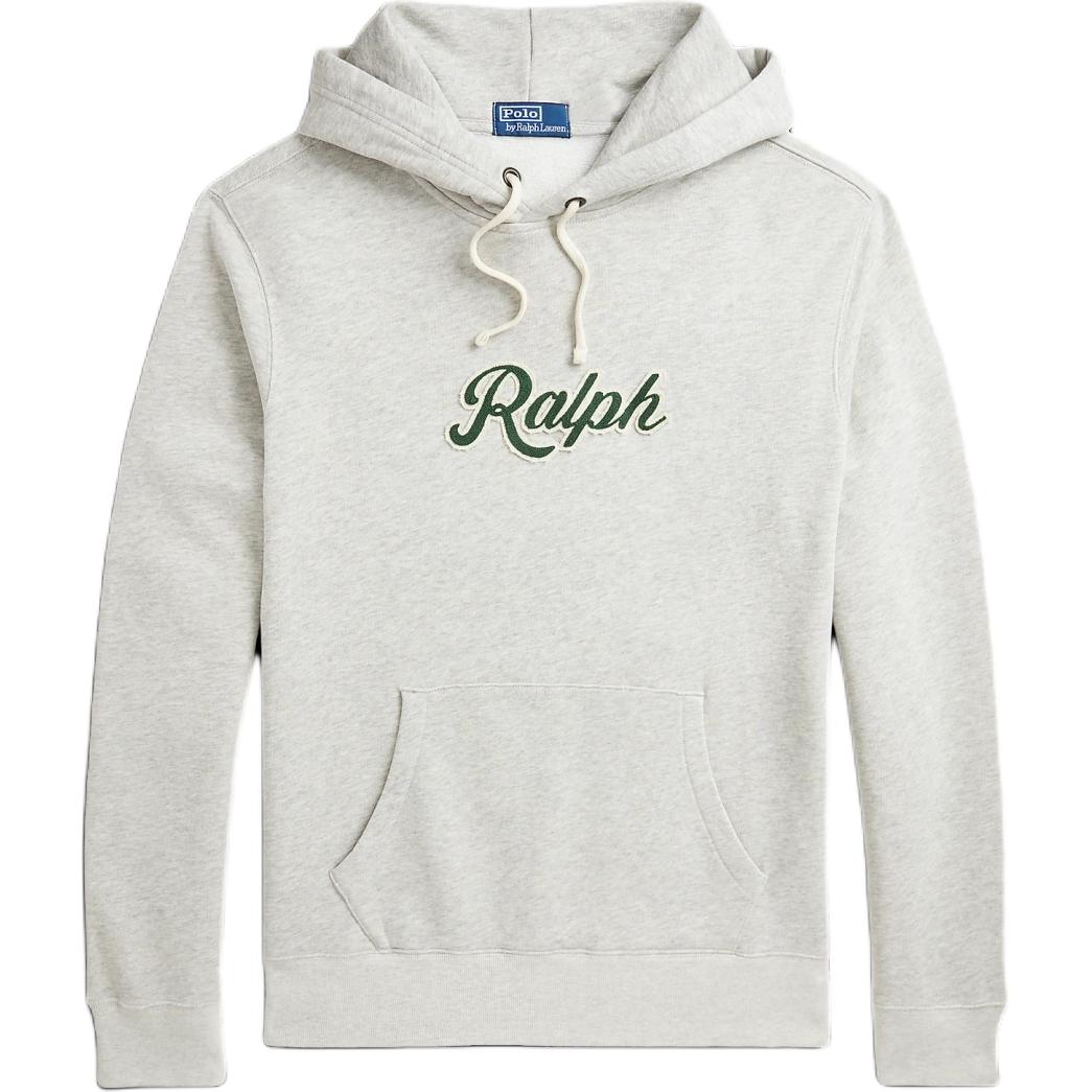 Polo Ralph Lauren SS24 Logo Print Hoodie  Light Ash Grey Long Sleeve. MNPOKNI16823757-020
