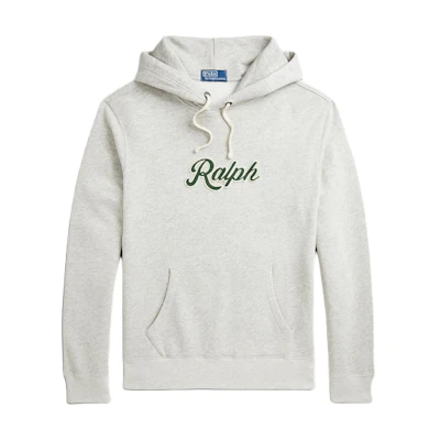Polo Ralph Lauren SS24 Logo Print Hoodie Light Ash Grey Long Sleeve. MNPOKNI16823757-020