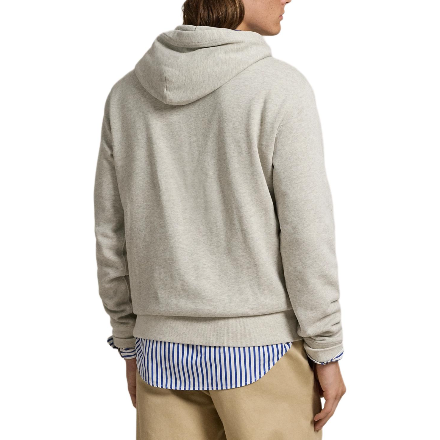 Purchase Polo Ralph Lauren SS24 徽標印花連帽衫 淺灰色長袖上衣 MNPOKNI16823757-020