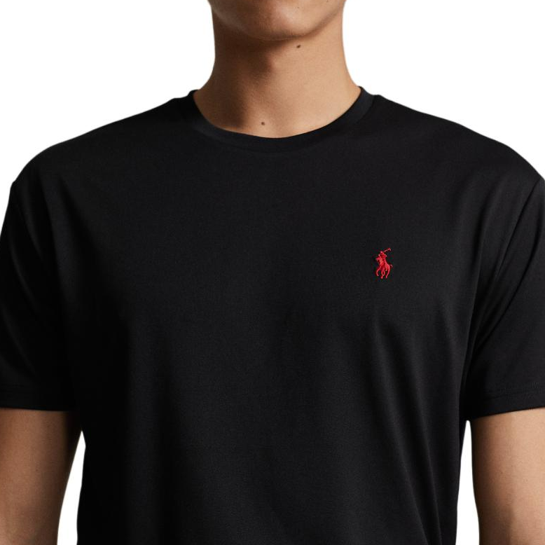 Details for Polo Ralph Lauren SS24 男款寬鬆版黑色刺繡標誌圓領T恤。 MNPOTSH1N822151-001