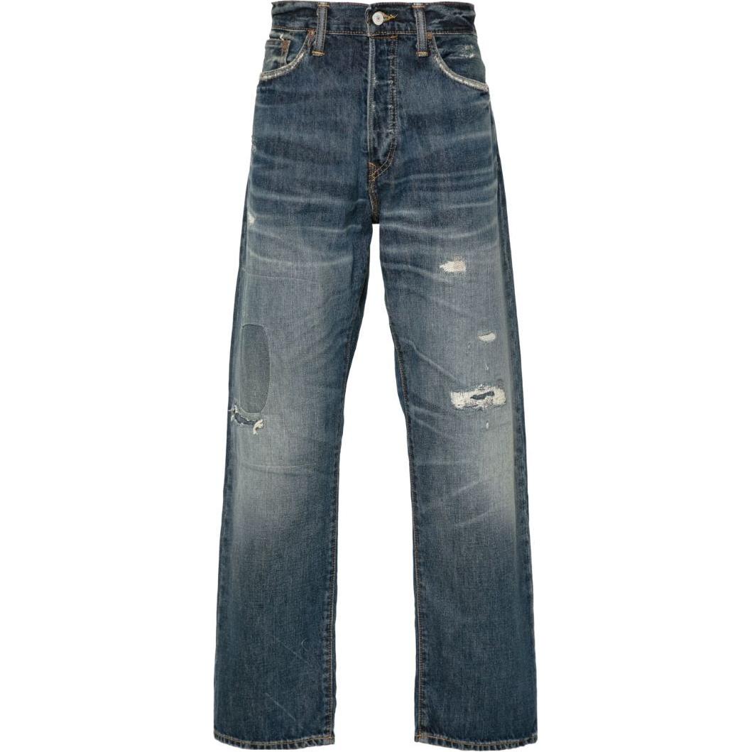 Polo Ralph Lauren SS24 Mid-Rise Tapered Washed Denim Jeans Blue . 710950852-001