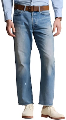 Polo Ralph Lauren SS24 中腰水洗直筒牛仔裤 蓝色。 710940984-001 Shop Polo Ralph Lauren SS24 中腰水洗直筒牛仔裤 蓝色。 710940984-001