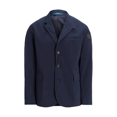 Polo Ralph Lauren SS24 Navy Blue Solid Blazer with Logo and Three Buttons. MNPOOTW17I20014-410