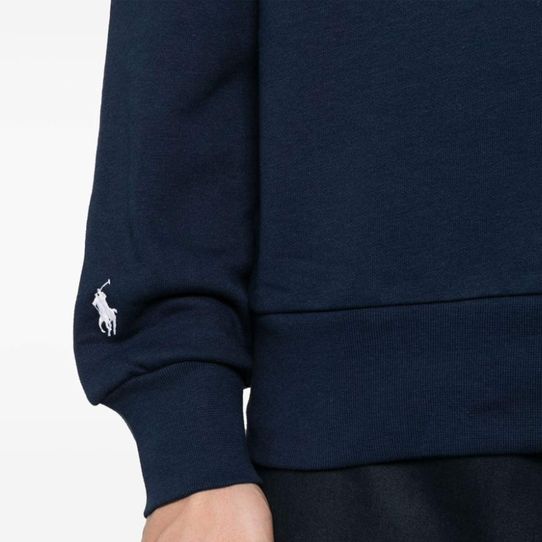 Details for Polo Ralph Lauren SS24 Navy Blue Logo Crewneck Lengan Panjang Lelaki. 710934715-002