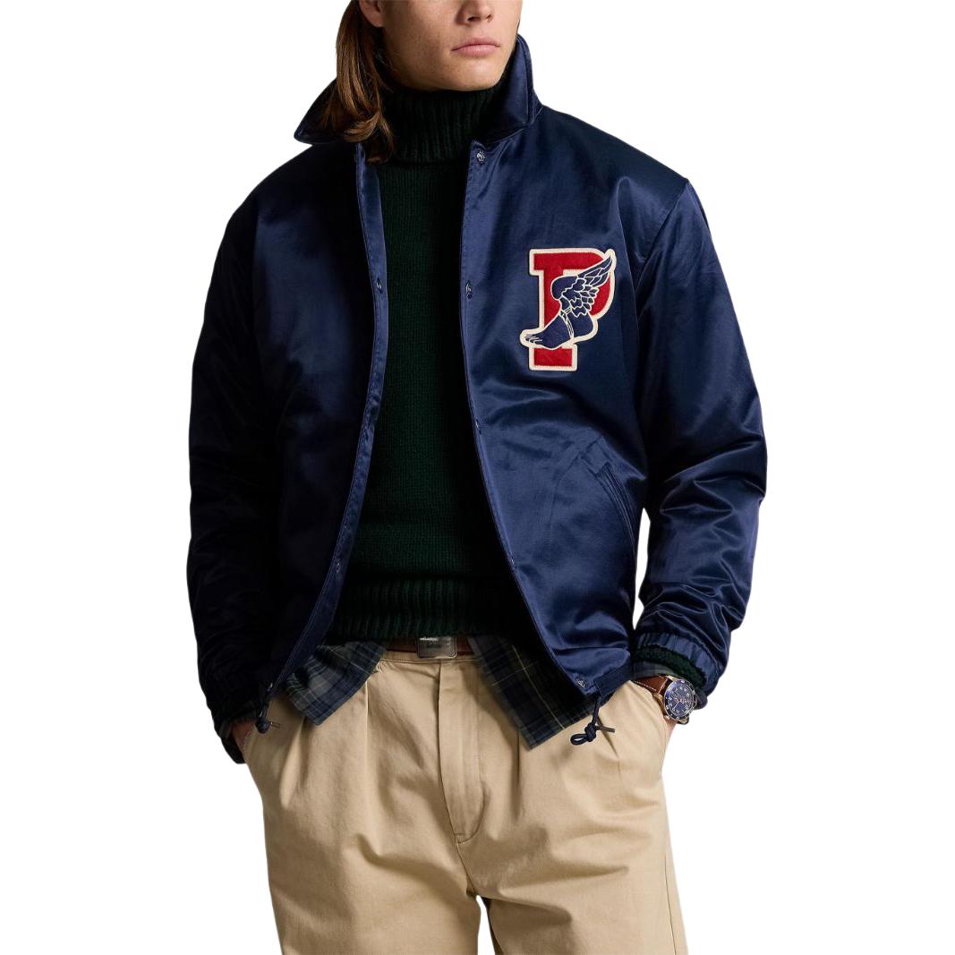 Lookbook Polo Ralph Lauren SS24 海軍藍字母徽章單排扣外套 710940790-001